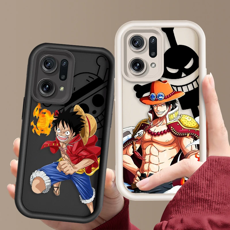 Anime One Pieces For OPPO A98 94 92 78 76 74 72 58 57 54 53 2020 Reno10 8 7 Find X5 3 Pro 5G 4G Soft Eye Ladder Phone Case