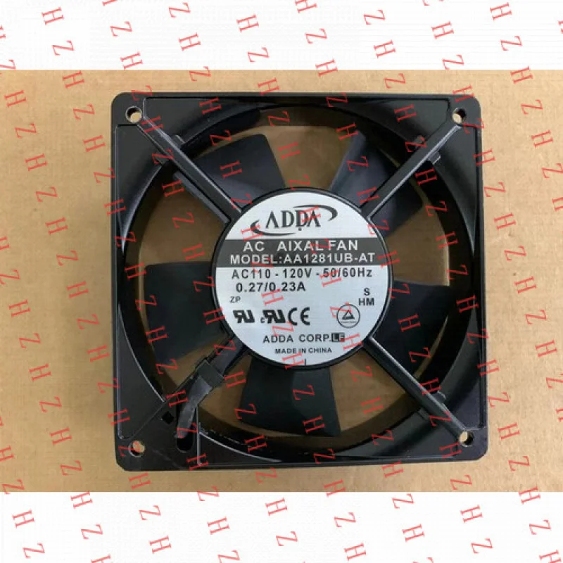 

P+ 1pcs For ADDA AC AIXAL FAN AA1281UB-AT AC110 120V 50/60Hz 0.27/0.23A