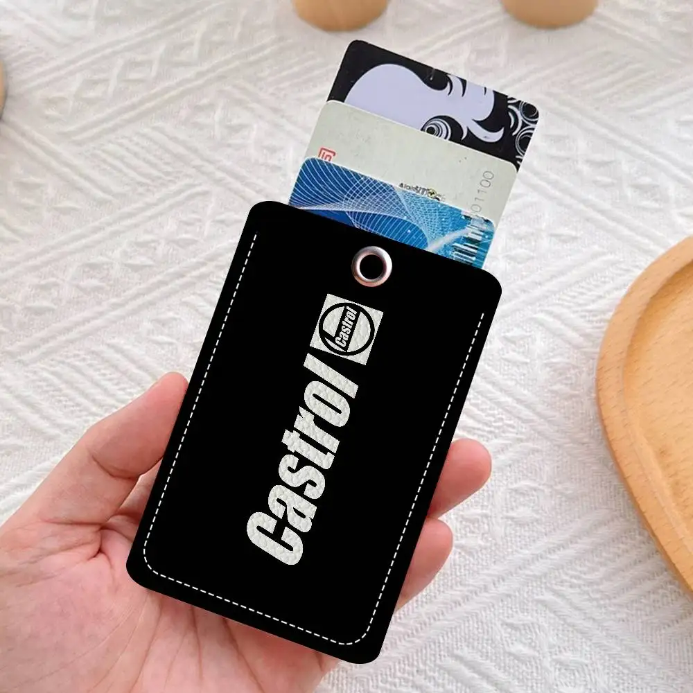C-Castrol-S-S Personalised Holder Suitable For Bank Card,Subway, Bus Card Wallet Card Case Badge Holder Keychain
