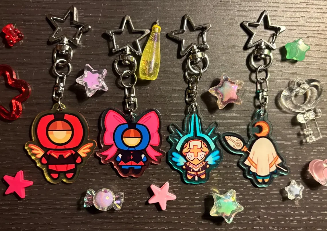 ULTRAKILL Mini Acrylic Keychains 1.5 Inch Charms - Collectible Item for Key Organizing And Decorative Purposes