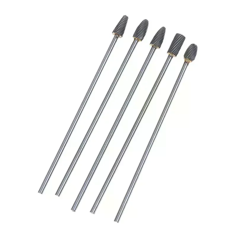 3x6x100mm Long Single Cut Solid Carbide Rotary Burrs Set Rotary Tools Rotary Burrs Hard Alloy Rotary File Polishing Head