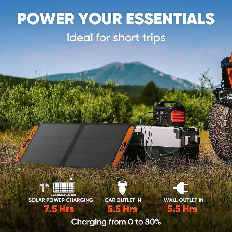 for 100W Portable Solar Panel for Explorer 240/300/500/1000/1500 Power Station,Foldable Solar Cell Solar Charger