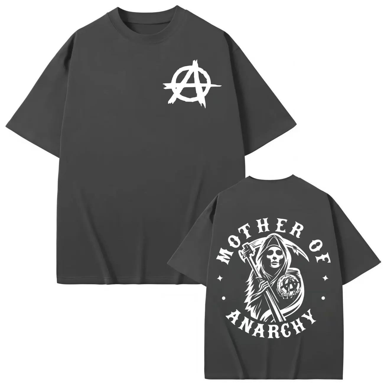 المسلسلات التلفزيونية أبناء الفوضى طباعة تي شيرت الرجال النساء خمر موضة تي شيرت الصيف عادية القطن تي شيرتات قصيرة الاكمام الشارع الشهير