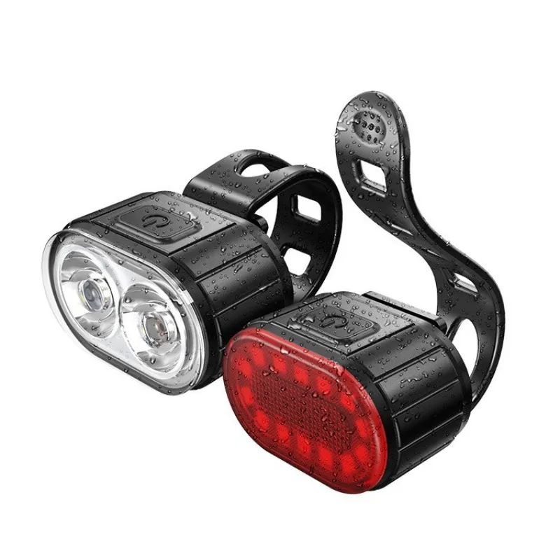 Mountain bike headlights, bicycle tail lights, night riding, children's balance bike, night running led lights, skateboard