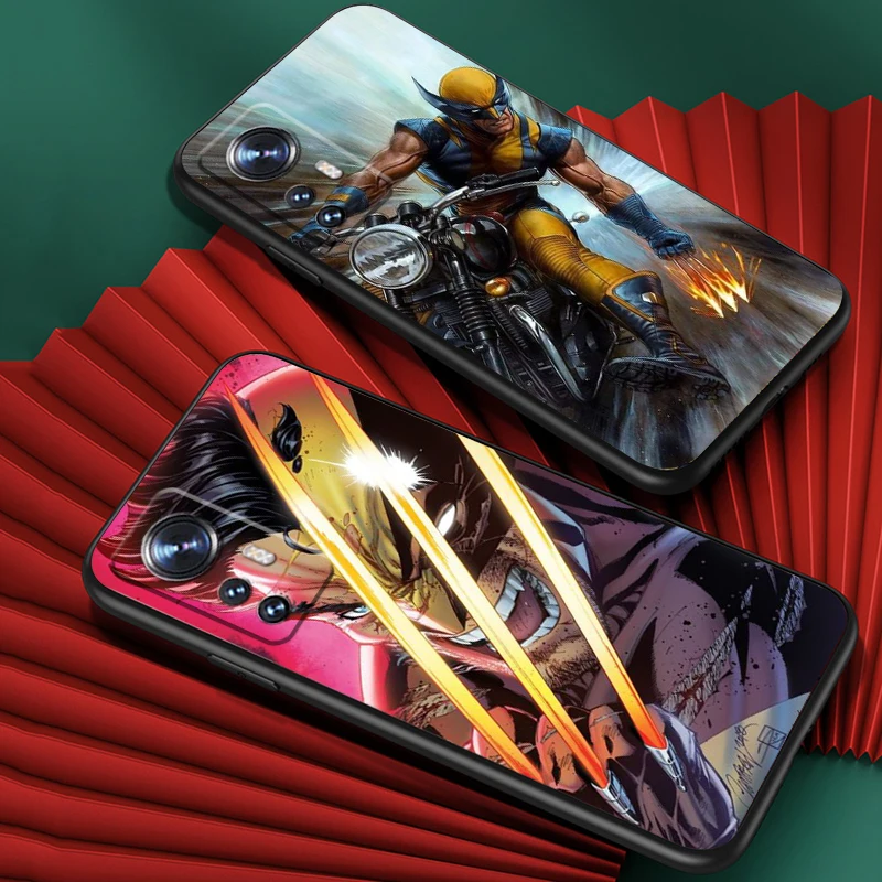 Marvel Superhero Wolverine For Xiaomi Mi 13 12T 11X 10T Note 10 Ultra Pro Lite 5G Soft Silicone Black Phone Case