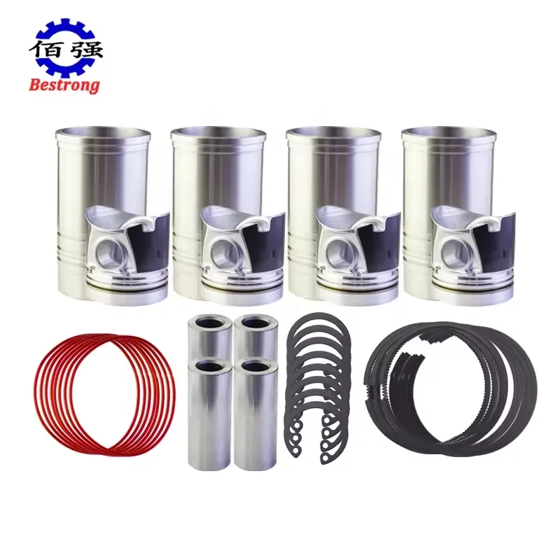 

QUANCHAI QC 4JR3 4JR3ABZG Piston Liner Kit Of Turbo Diesel Engine Engineering VEHicle Forklift Loader Spare Parts