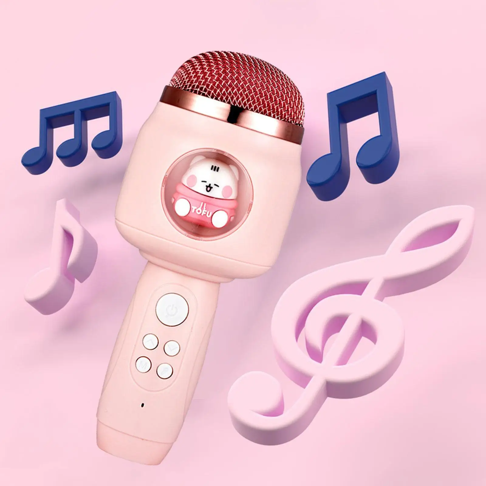 Machine de microphone pour enfants, jouet pour déterminer le micro, haut-parleur, micro phtalLED