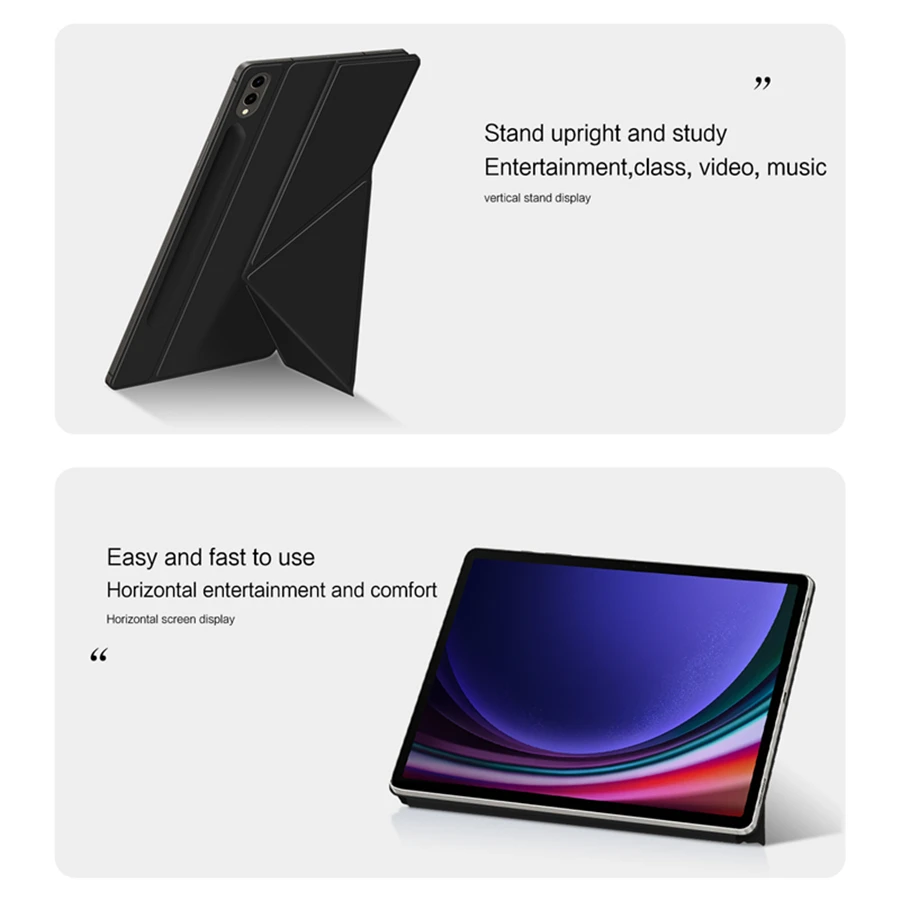 Magnetische Hülle für Samsung Galaxy Tab S9 S10 FE S7 S8 Plus S9FE S7FE S9+ S8+ S8 S9 S10 Ultra Talbet Stand Smart Shell Cover Cases – Detail 12