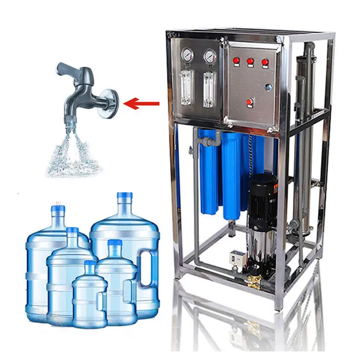 

500LPH Pure water reverse osmosis system industrial RO water filter water treatment plant