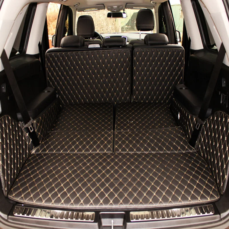 Top quality! Special car trunk mats for Mercedes Benz GLS 500 7 seats 2019-2016 cargo liner mat boot carpets for GLS500 2018