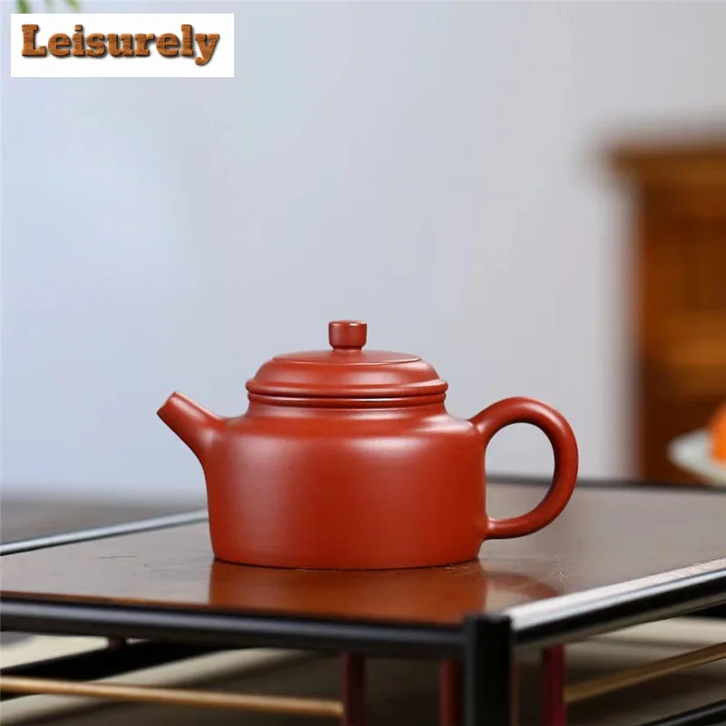

160 мл Эстетические фиолетовые глиняные чайники Исин, горшок Dezhong ручной работы, сырая руда, грязевой чайник Дахунпао, китайский чайный сервиз Zisha, украшения для ча