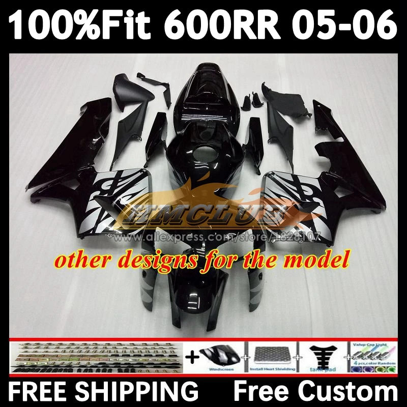 Injeksi untuk HONDA CBR600 CBR 600 RR CC repsol perak 600RR 600F5 600CC F5 59No.6 CBR600RR 05 06 CBR600F5 2005 2006 OEM Fairing