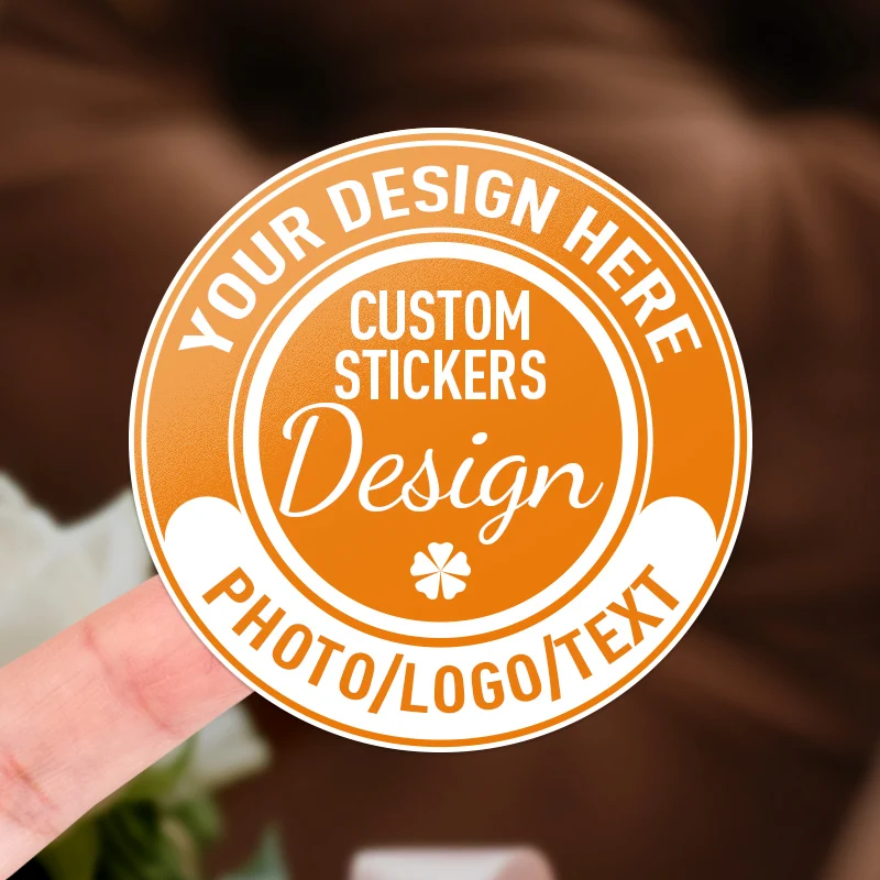 ملصقات غير لامعة مخصصة للعلامات التجارية المخصصة | ملصقات الصور/الشعار مع طباعة عالية الدقة | سطح مقاوم للماء والخدش #1