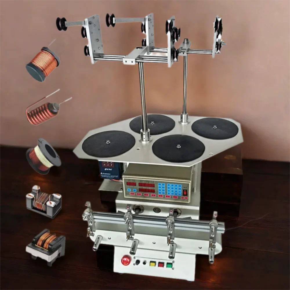 

220V 110V Automatic Coil Winder LY 840 Wire Cables Winding Machine 0.03-0.5mm Wire 4 Axis Width 110mm Screw Diameter 80mm