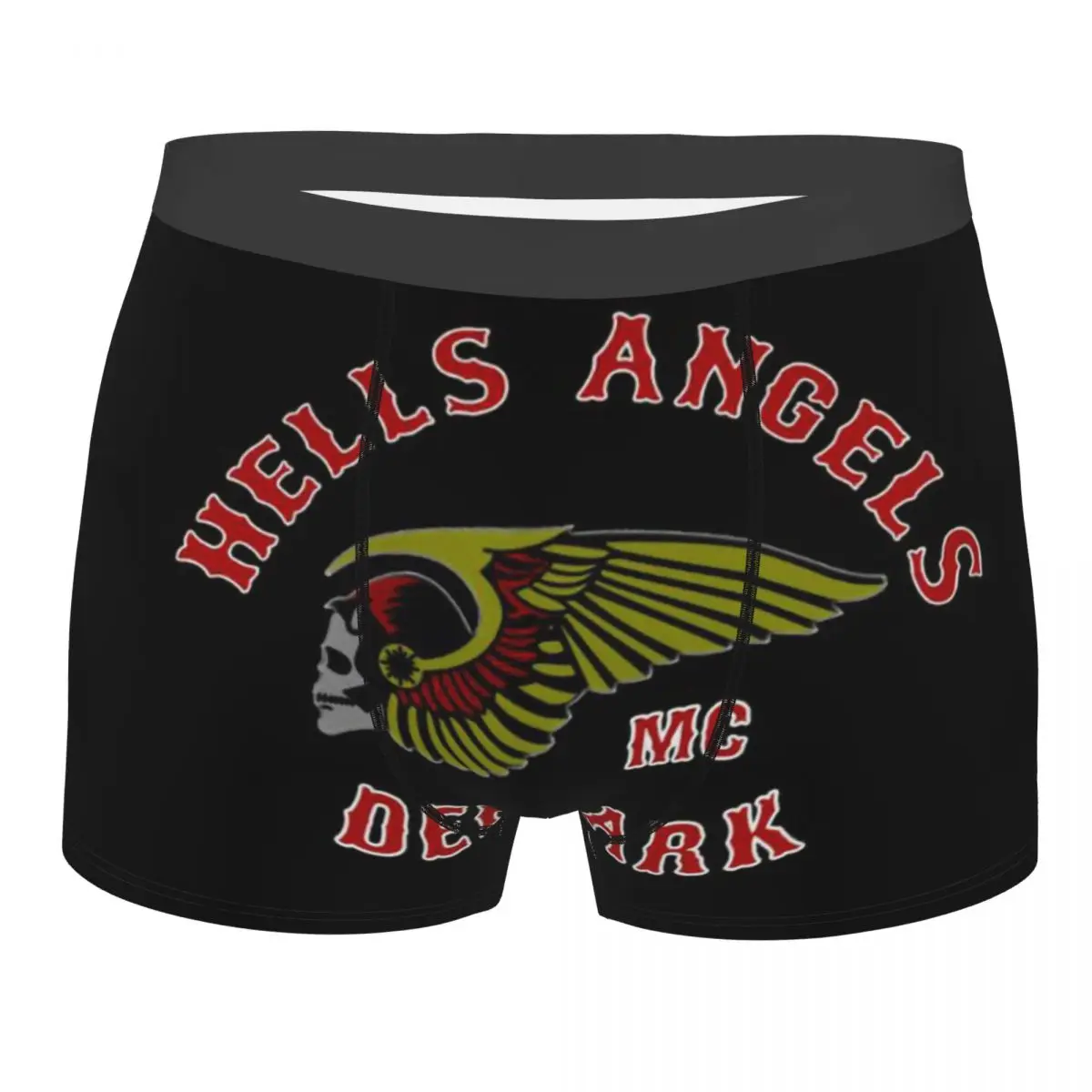 Custom Hells Angels Logo Boxers Shorts Mens Motorcycle Briefs Underwear Cool Underpants