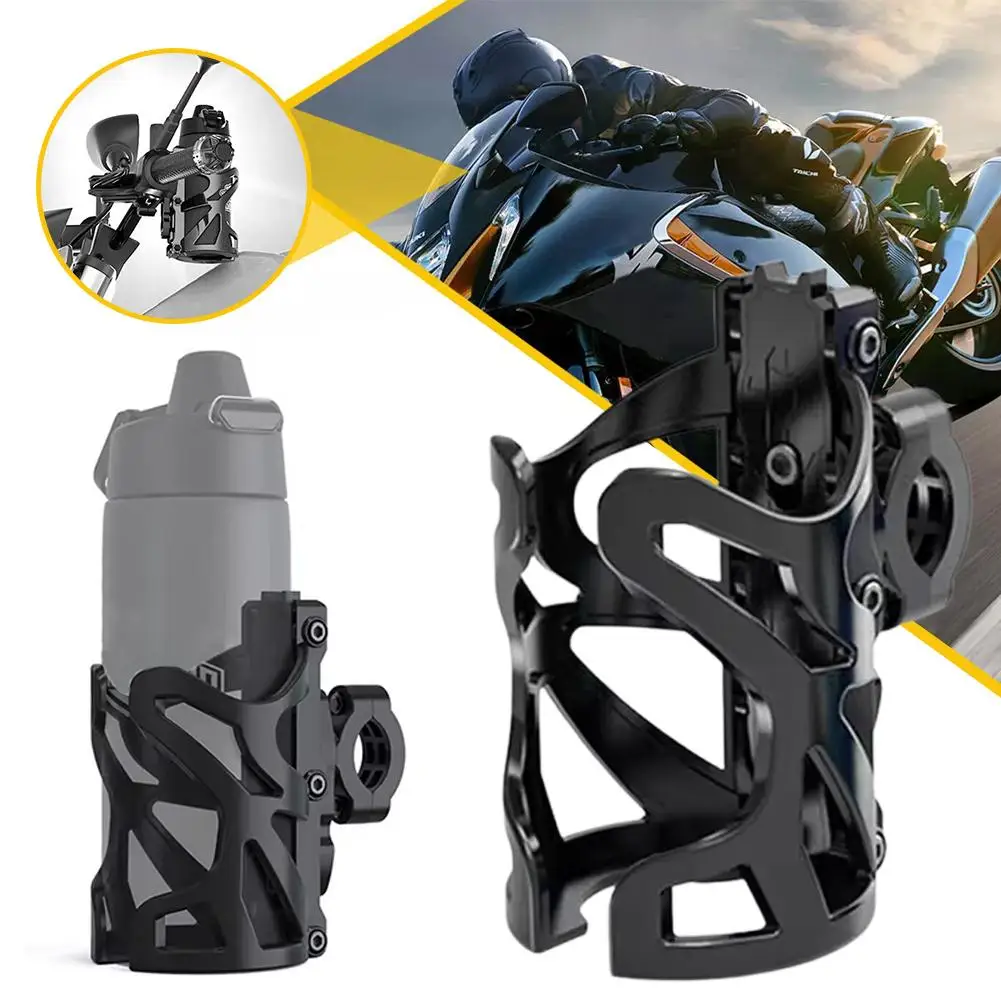 

Motorcycle Bicycles Bottle Cage Water Cup Holder Multi-purpose Bottle Holder Cup Holder Handlebar Drink Universal Y1f5