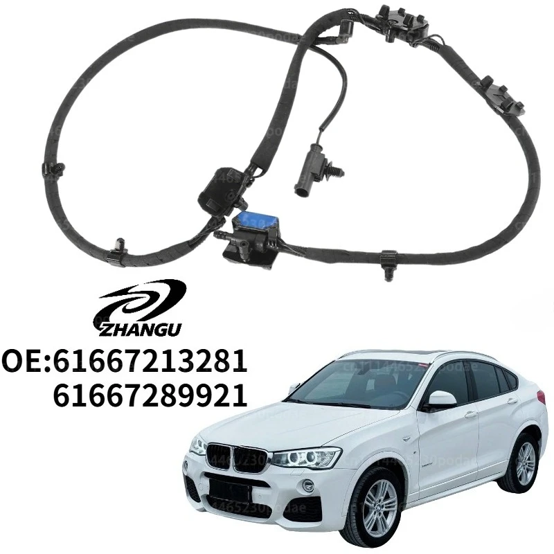 

New Front Windshield Nozzle Chain Washer Sprayer Jet System 61667213281 61667289921 for -BMW X3 F25 X4 F26 2011-2017