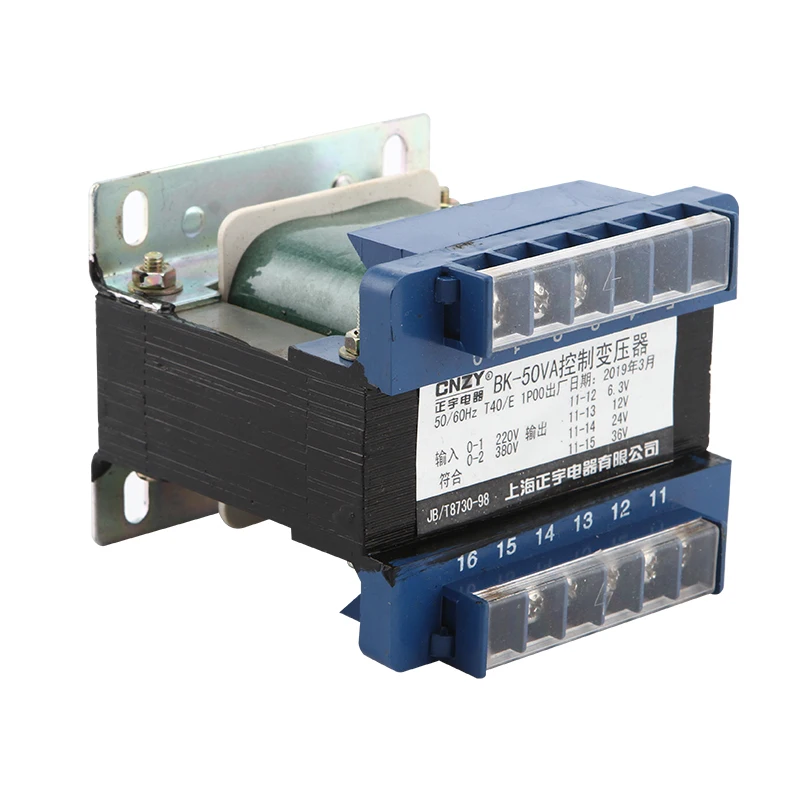 BK-50VA 50W BK type control power transformer110V  220V/380V input 220V 110V 36V 24V 12V 6.3V 80V output