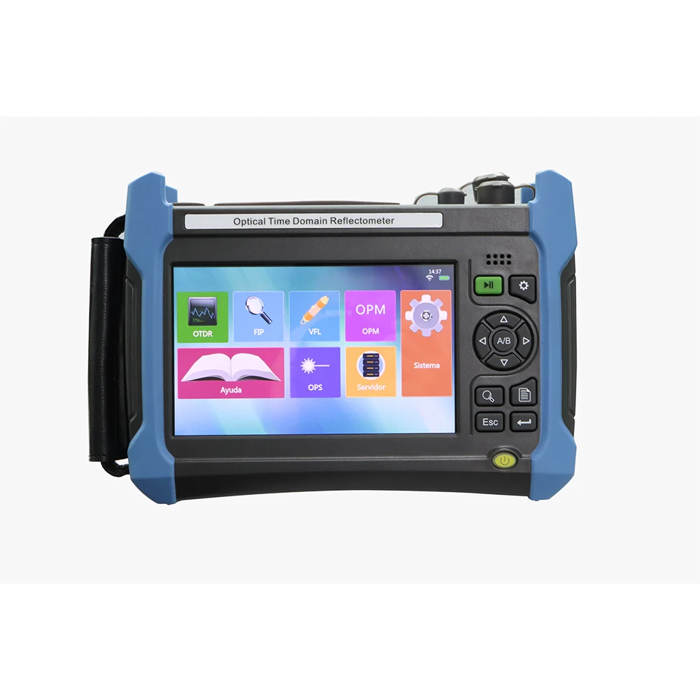 

3 wavelength 1310 1550 1625nm Palm OTDR with Optical Power Meter and VFL and Touch Screen PON OTDR Meter