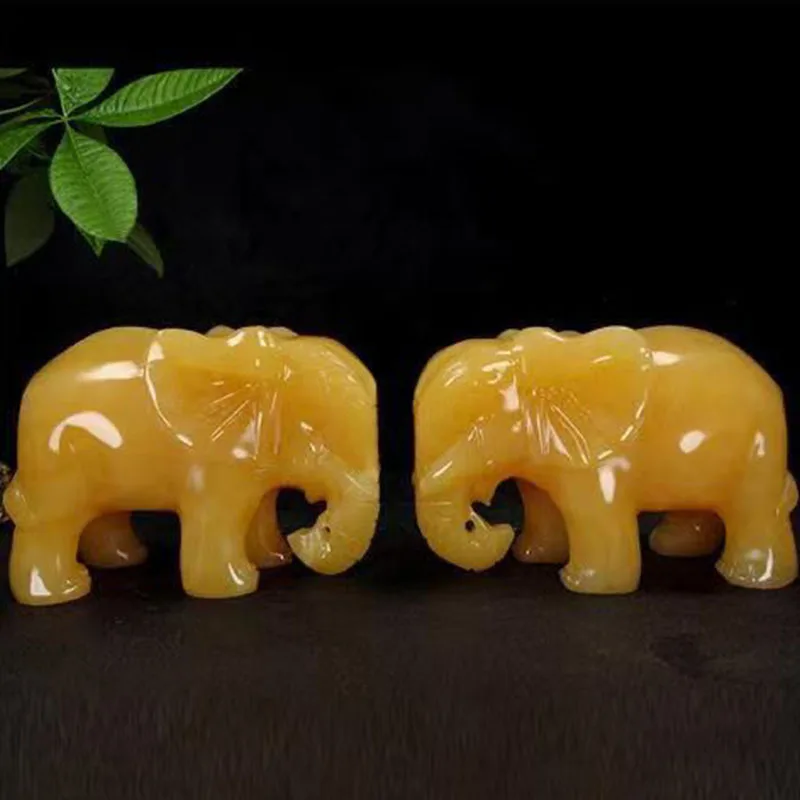 

Source Manufacturer Beige Jade Elephant Ornament Yellow Jade Elephant Elephant Raw Stone Home Decoration Gift Wholesale