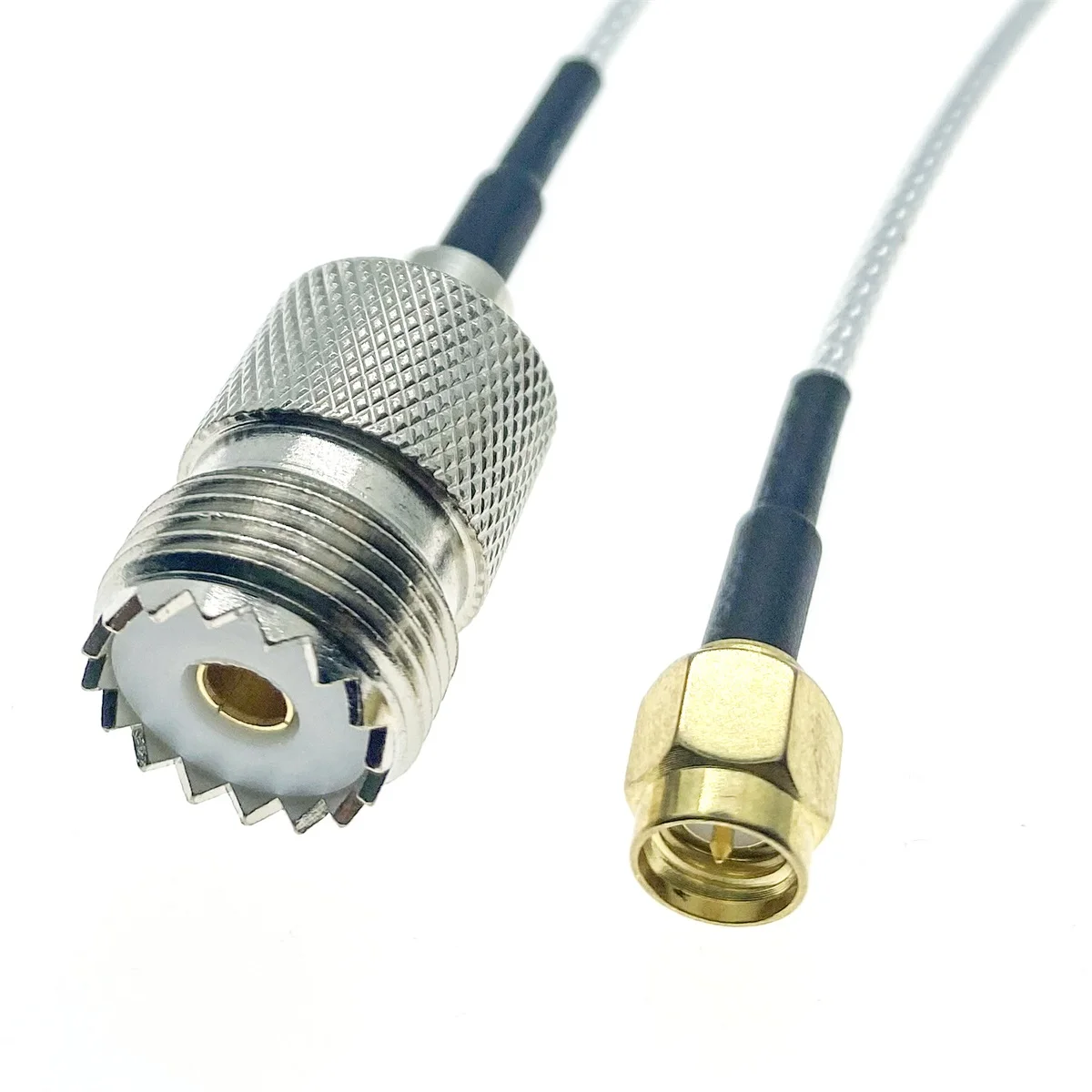 

RG316 SMA Male plug to PL259 SO239 UHF female 50Ohm Low Loss Jumper Coax RF Cable