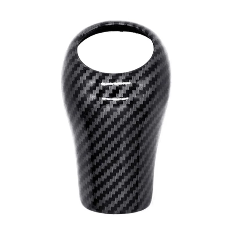 

R6FA Easy Install Gear Knob Cover Carbon Fiber Gear Shifts Trim Suitable for GLK