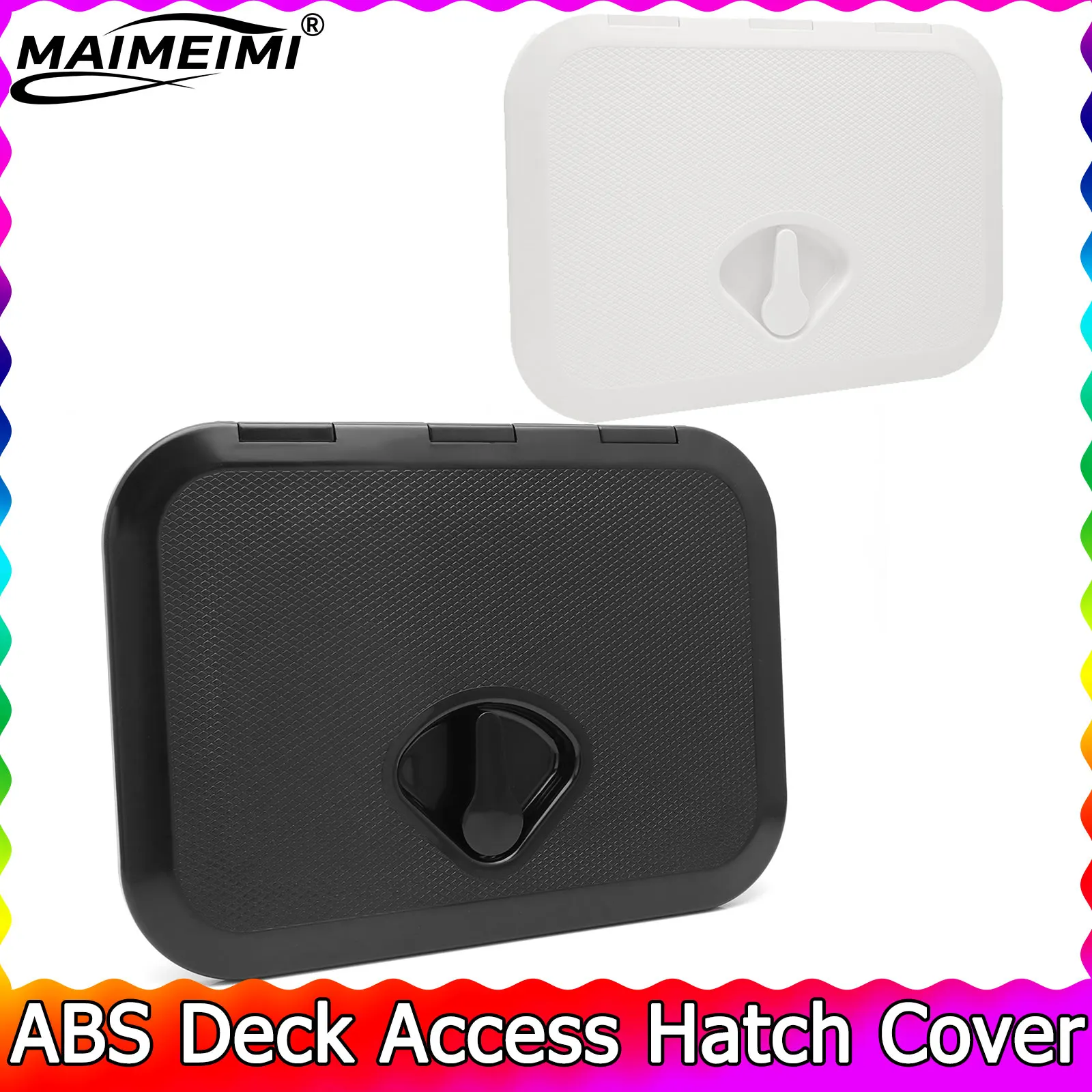 

﻿ ABS Deck Access Hatch Cover 375MM Waterproof Anti-UV Non-Skid Inspection Marine Boat Yacht RV Accessories