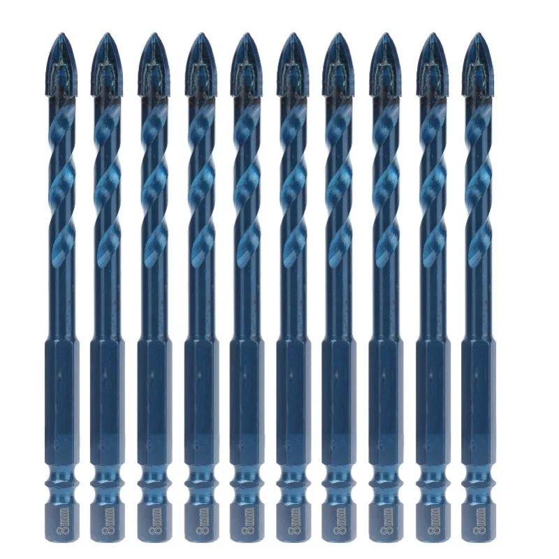 10pcs-cross-spearhead-drill-bit-carbide-bits-with-1-4in-hex-shank-for-ceramic-marble-glassdark-blue-8mm-hole
