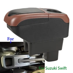 For SUZUKI Swift Armrest Box For Suzuki Swift Car Armrest Auto Storage Box Arm Bracing heighten Interior Details 2005-2025