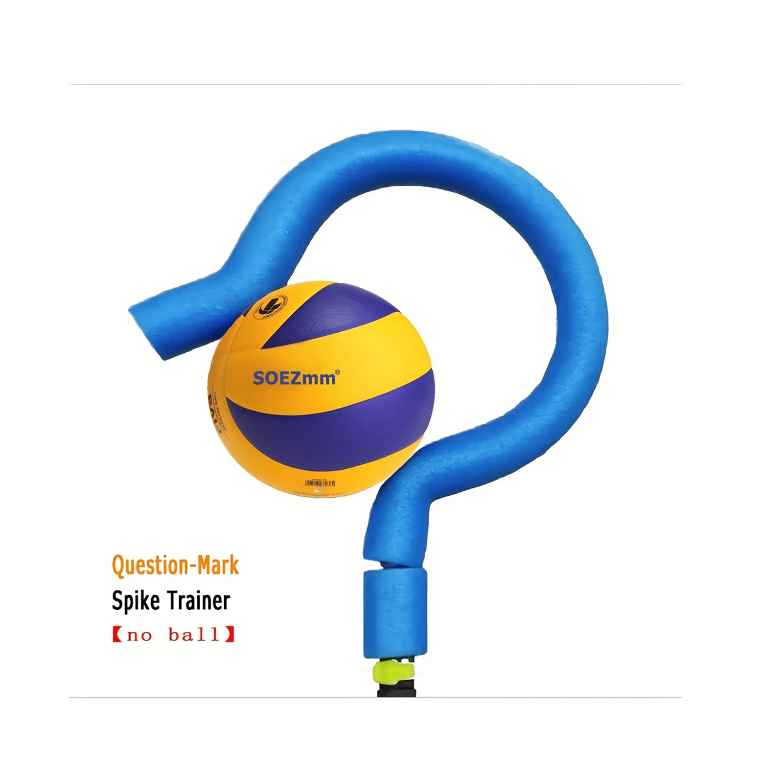 SOEZmm Volleyball Spike Trainer SPT5005 -A Durable Lightweight and Beautiful Big QuestionMark Hook-For Serving or Hitting Drills