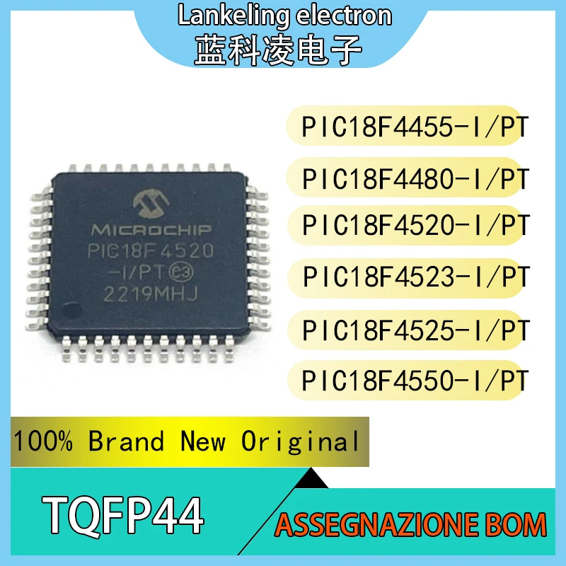 PIC18F4455-I/PT PIC18F4480-I/PT PIC18F4520-I/PT PIC18F4523-I/PT PIC18F4525-I/PT PIC18F4550-I/PT Integrated circuit TQFP-44