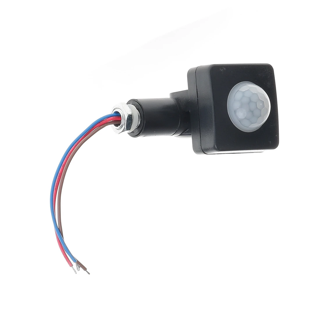 AC85-265V IP65 czujnik ruchu regulowany przełącznik PIR ultracienkie światło LED PIR zewnętrzny czujnik ruchu detektor, 10Mm czarny