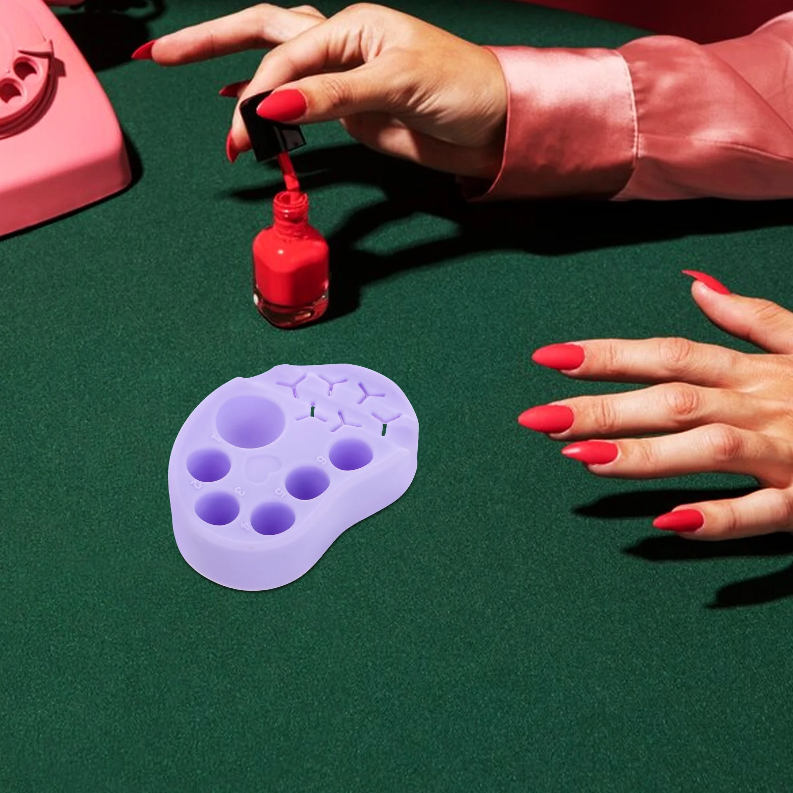 

Силиконовая маникюрная палитра, многофункциональная прочная мягкая поверхность для дизайна ногтей, татуировки ресниц, палитра для смешивания цветов, макияжа