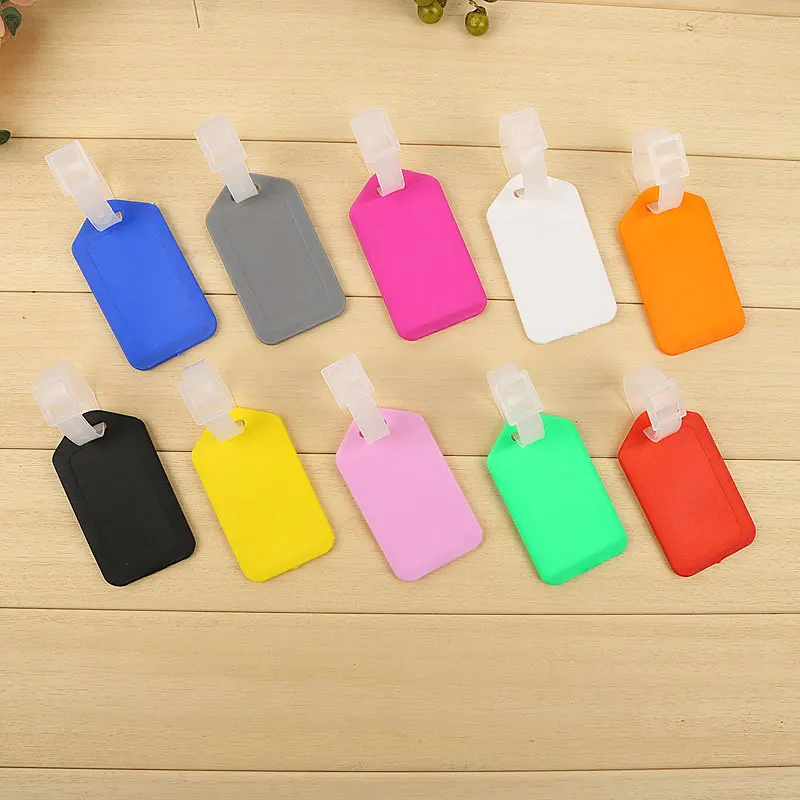 Luggage Tag Plastic Baggage Tags Women Men Boarding Shipping Suitcase ID Address Name Holder Bag Label Travel Accessory