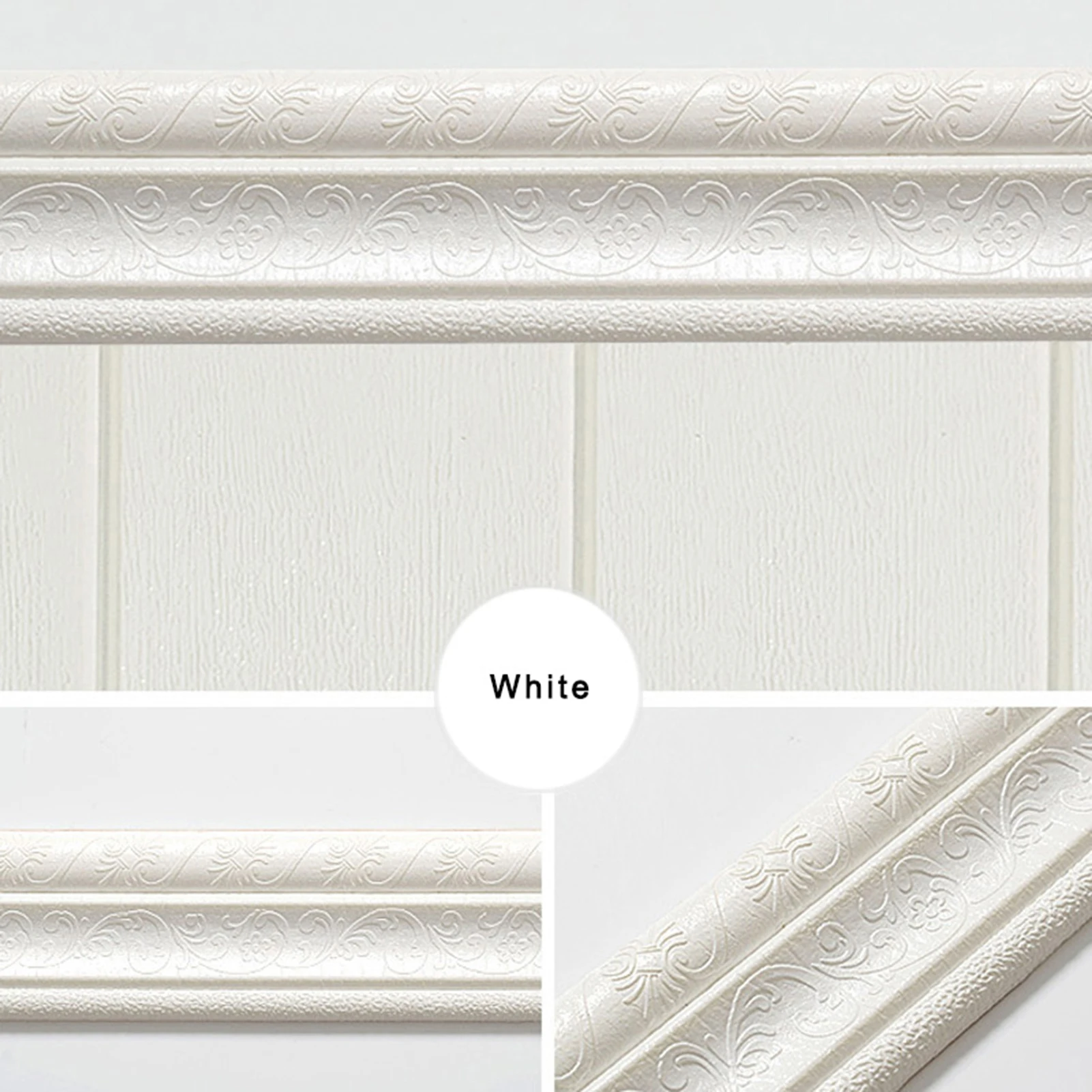 Flexible Wall Baseboard Moulding Trim Ceiling Adhesive Phot Waistline Wallpaper for Bathroom Living Room Kitchen