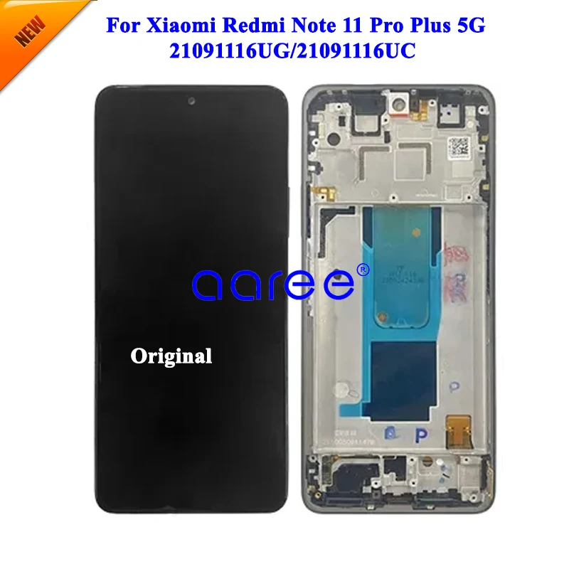 AMOLED LCD Display Original For Xiaomi Redmi Note 11 Pro Plus 5G  LCD Display LCD Screen Touch Digitizer Assembly