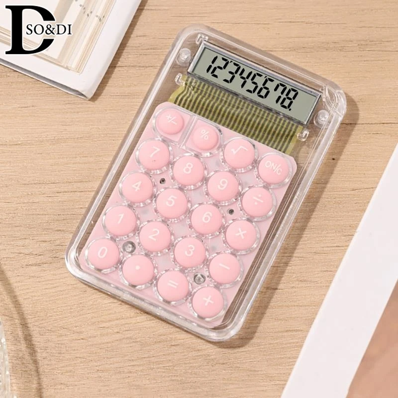 Cute Silent Calculator Mini Fashion Version Learning Auxiliary Small Portable Calculator Student Stationery