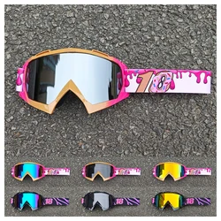 Ski Goggles Winter Motorcycles Cycling Riding Glasses Personalized Printing Glasses Off-road Goggles Men MTB Helmet Glasses New