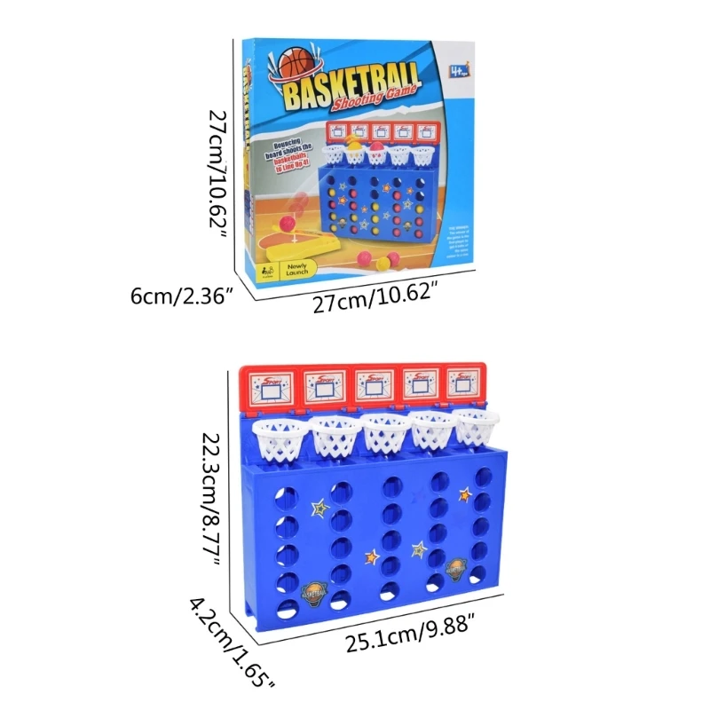 Máquina juguete baloncesto, divertido juego lanzamiento, suministros familiares para fiestas, D5QF