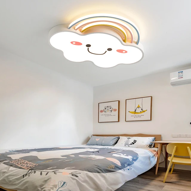Nordic cloud plafondlamp kleuterschool kinderkamer kinderkamer schattige lamp kawaii kamer decor babykamer plafondlamp