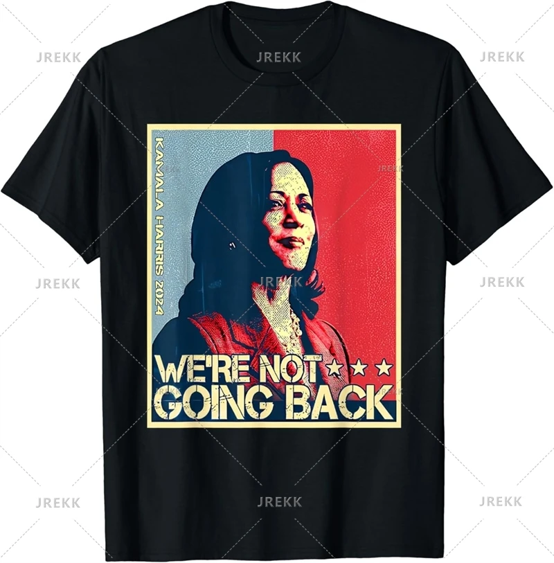 2024 Kamala Harris T Shirt Dla Mężczyzn Kobiet Kampania Wybierania Prezydenta T-Shirt American Street Ponadgabarytowe Koszulki z Krótkim Rękawem