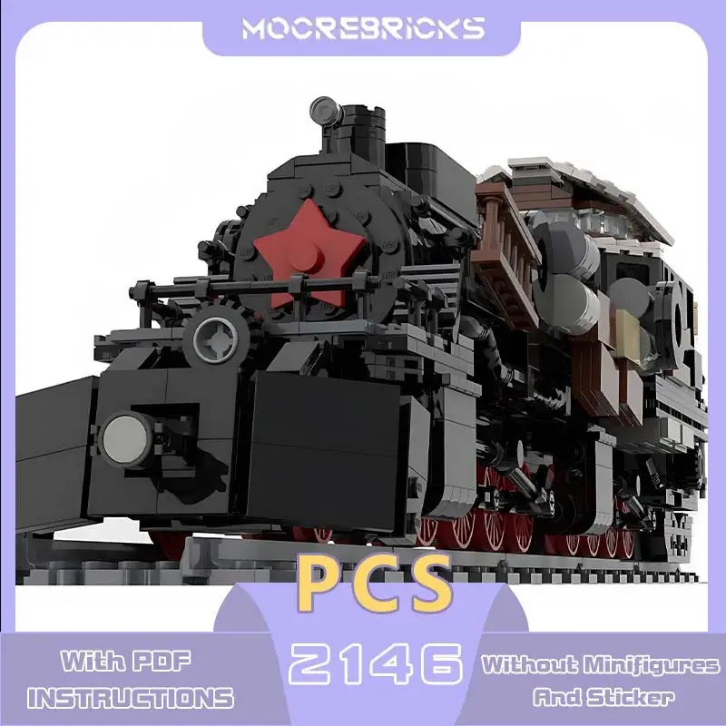 MOC-144469 Aurora Track Vehicle Building Blocks Famous Game Train Model Assembly Technology Bricks Children's Puzzle Gifts