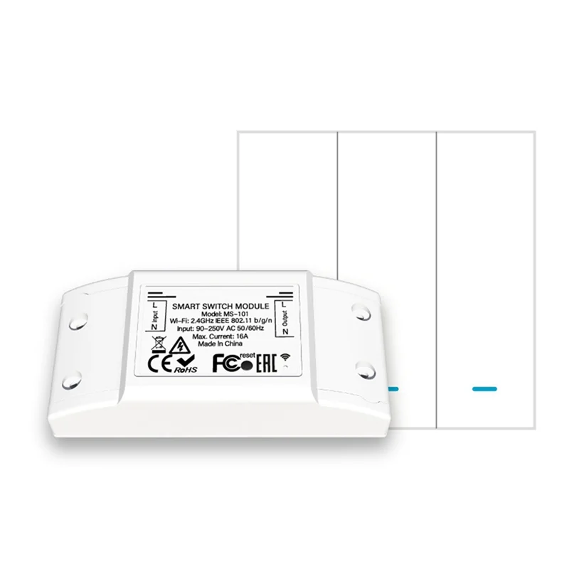 16A Bluetooth Smart Switch With 3 Group Panel Remote Control Industrial-Grade Switch Tuya Smart Home Relay Breaker