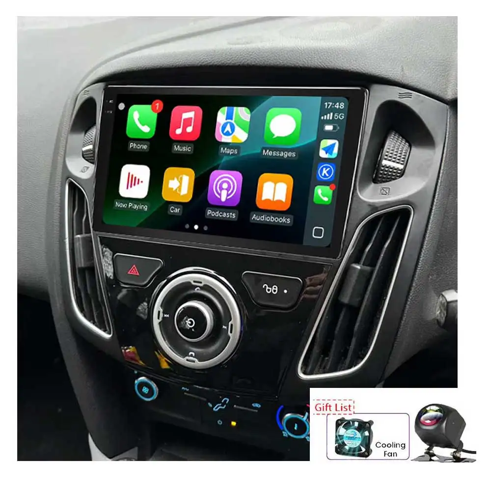 

STLFFor Fords Focus 2012-2018 4-64G Android 13 Wireless Carplay Android Auto Car Stereo Radio GPS Wifi