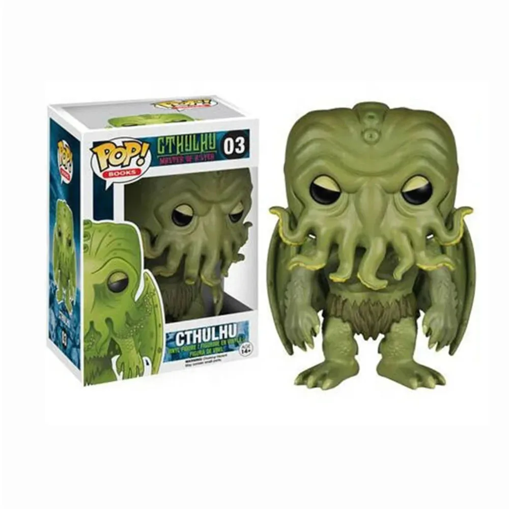 Funko Pop Books Cthulhu Master of R'Kyeh #03 Vinyl Action Figures Toys  Literature HP Lovecraft Cthulhu Collectible Dolls Gifts