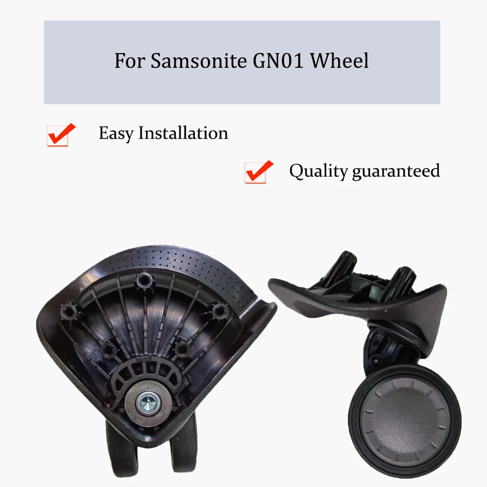 

For Samsonite GN01 Nylon Luggage Wheel Trolley Case Wheel Pulley Sliding Casters Universal Wheel Repair Slient Wear-resistant