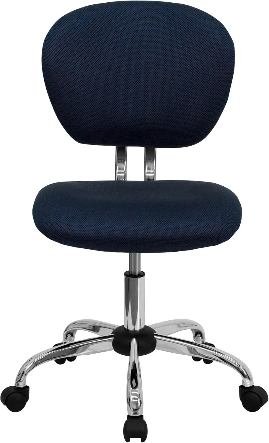 Aacolchoado giratória Task Office Chair com Chrome Base, Mid-cama Navy Mesh