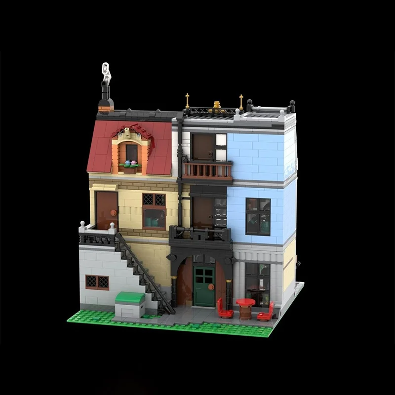 2526 قطعة MOC رقائق الأسماك و Haberdashery تيودور نموذج اللبنات البناء لتقوم بها بنفسك فكرة هدية الكريسماس ألعاب تعليمية الطوب