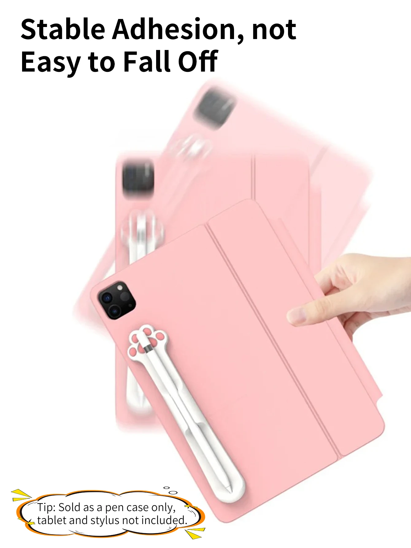 حامل القلم الرصاص سيليكون اللوحي ستايلس فتحة القلم لقلم أبل 1 أو 2 الجيل وسامسونج هواوي شاومي القط حامل القلم المخلب #2