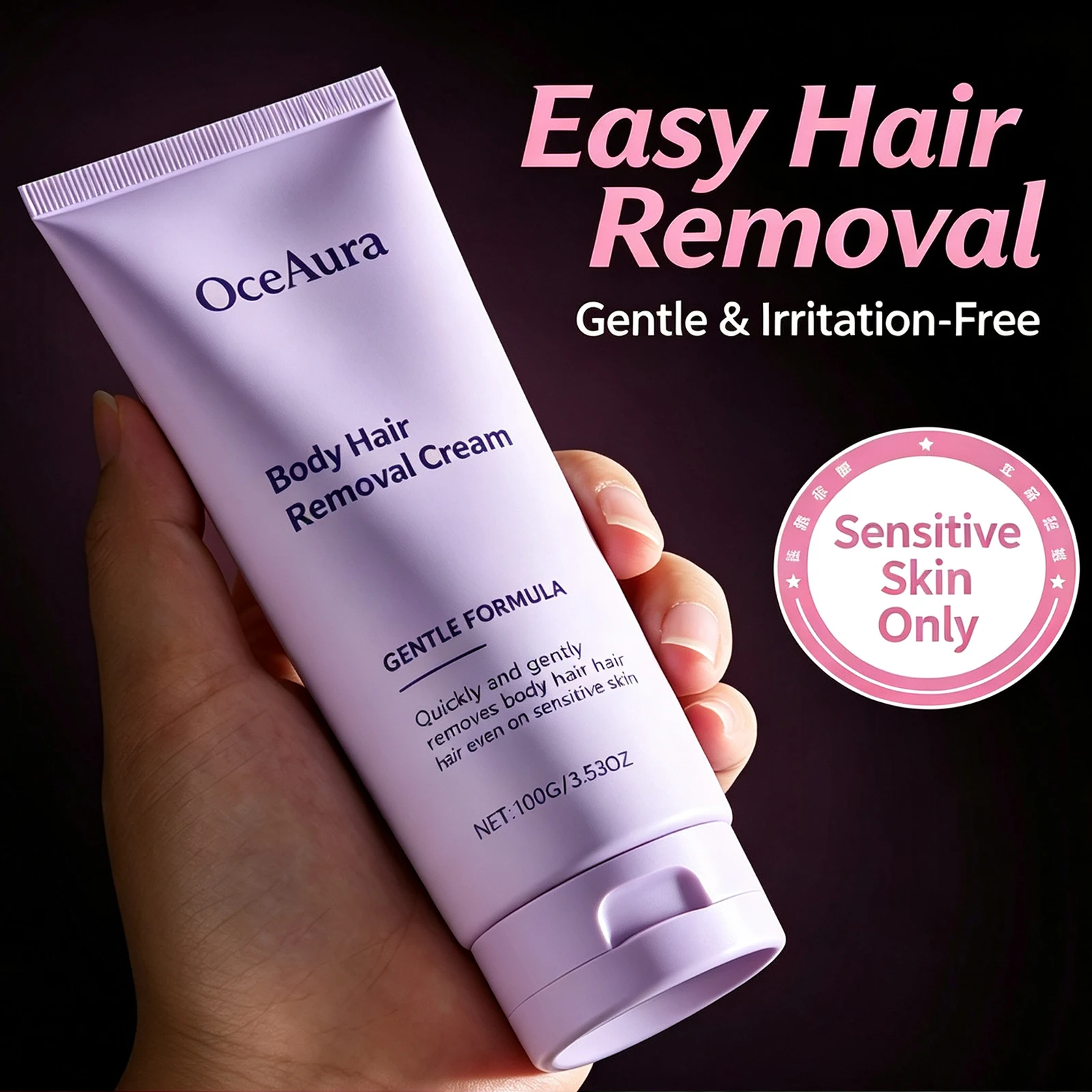 Gentle Body Hair Removal Cream Depilatory for Women Men Arms Legs Sensitive Skin Smooth Soft Skin 100g